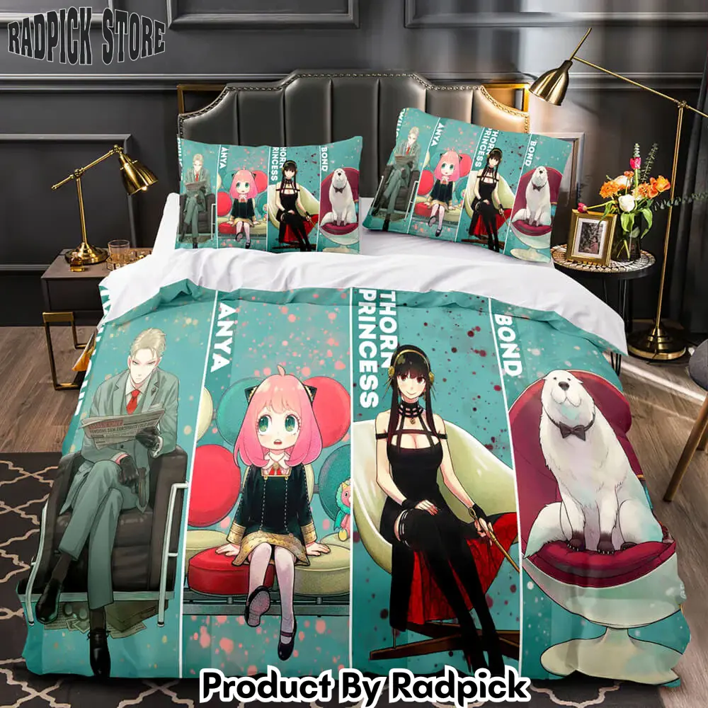 Spy x family bedding set quilt duvet cover bed sheet sets room decoration  rp0428569